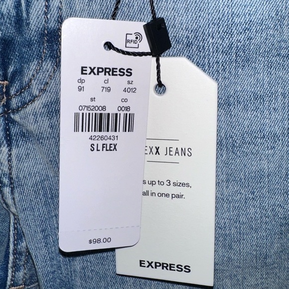 Express Women's Light Blue Flex Jeans NWT - Picture 6 of 10